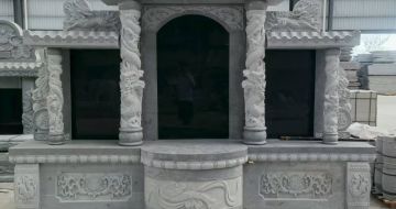铜仁 芝麻灰高档墓碑，土墓，可定制