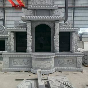 铜仁 芝麻灰高档墓碑，土墓，可定制