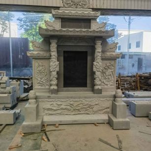 铜仁 芝麻灰高档墓碑、土墓，一套也支持定做