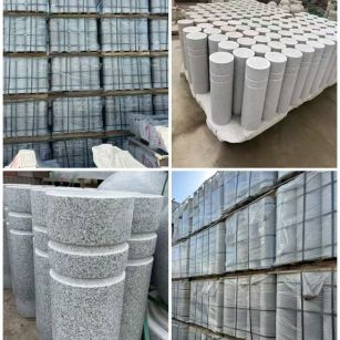 铜仁 芝麻白花岗岩挡车柱、隔离柱多少钱