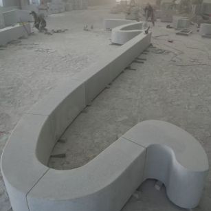 铜仁 花岗岩整石坐凳拼装