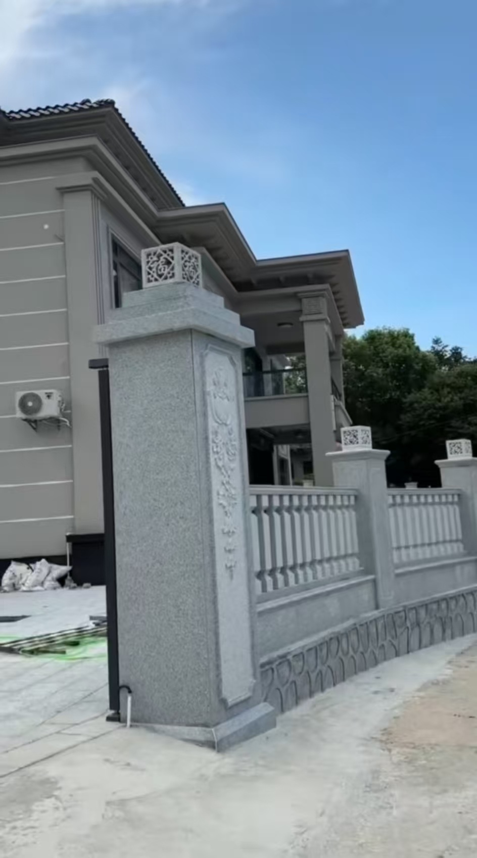 铜仁 芝麻白别墅围墙栏杆，私人订制