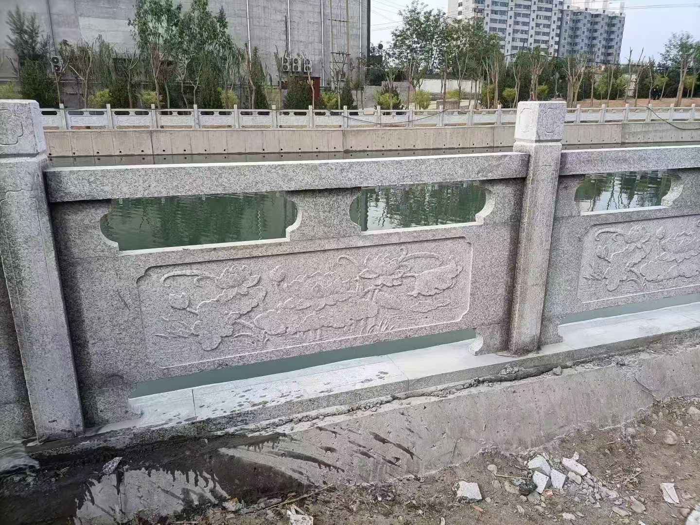 铜仁 芙蓉白大花桥梁、河道,石材栏杆、围栏、护栏