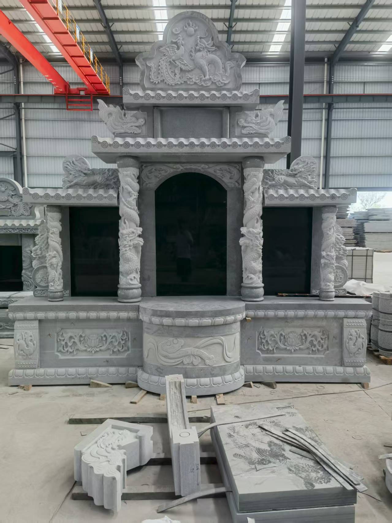 铜仁 芝麻灰高档墓碑，土墓，可定制