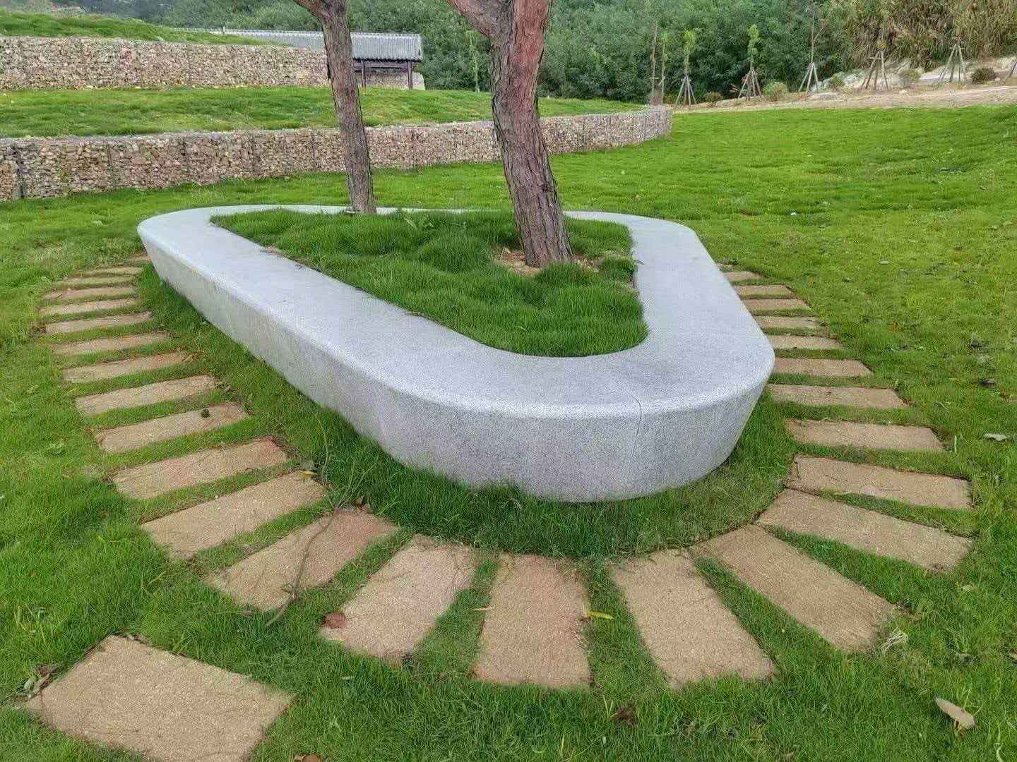 铜仁 芝麻白光面整石坐凳