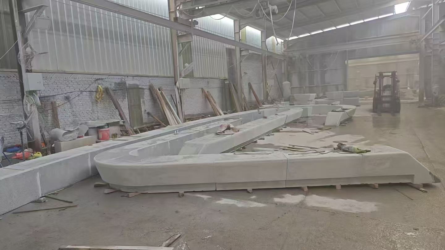 铜仁 花岗岩整石坐凳拼装